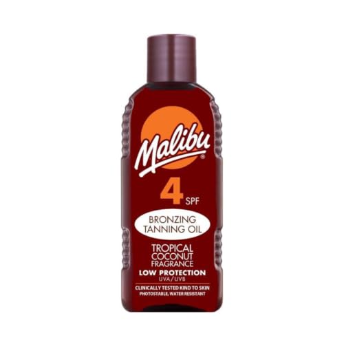 Malibu Sun SPF 4 Bronzing Tanning Oil 100ml bottle