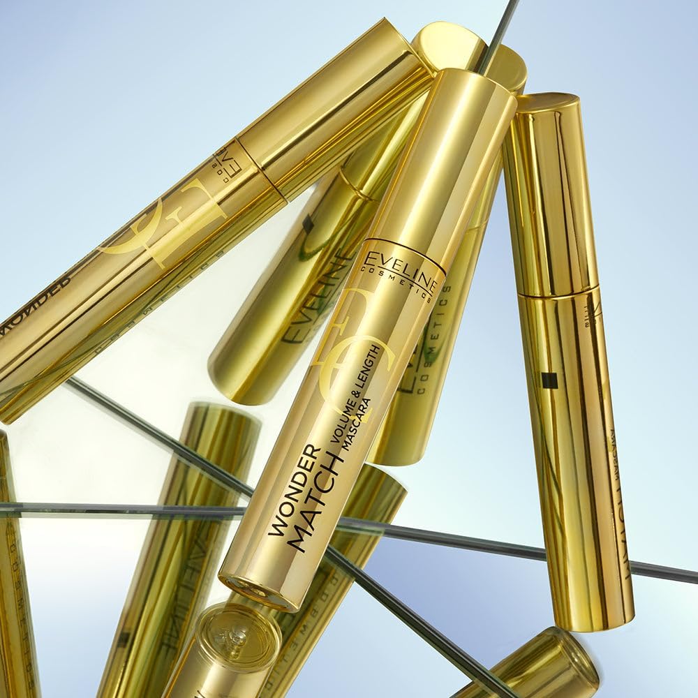 Eveline Wonder Match Volume & Length Mascara – Intense Black, 7ml