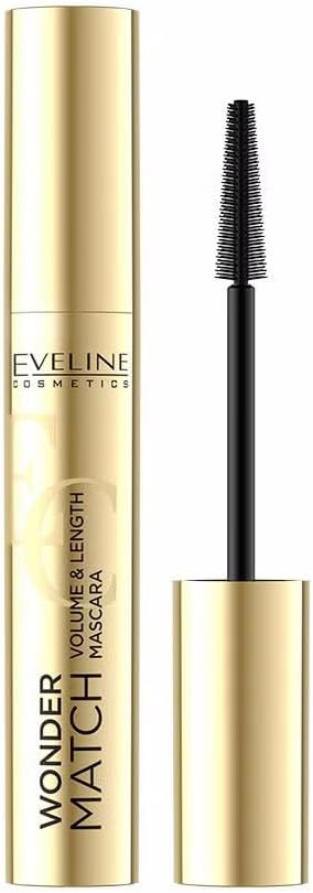 Eveline Wonder Match Volume & Length Mascara – Intense Black, 7ml