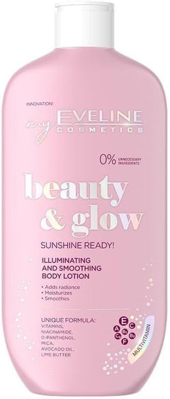Eveline Beauty & Glow illuminating smoothing body lotion with gold particles 350ml