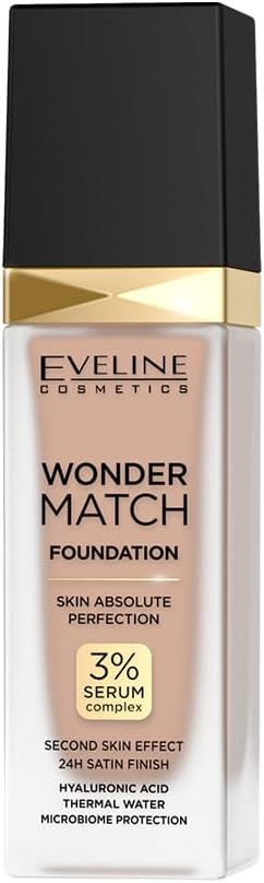 Eveline Wonder Match Luxury Adaptive Foundation – 15 Natural, 30ml