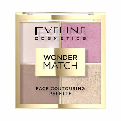 Eveline Wonder Match 4-in-1 face contouring palette shade 02, 53g
