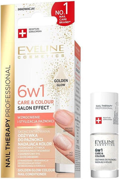 Eveline Nail Therapy Professional Golden Glow Nail Treatment Polish, 5ml