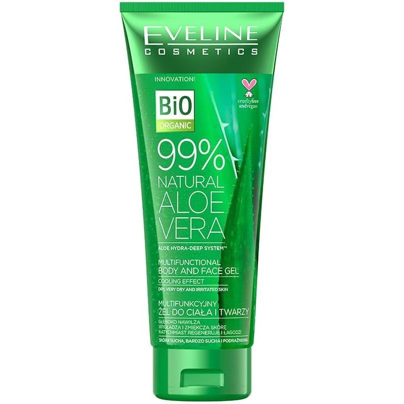 Eveline Aloe Vera Gel 99% – Hydrating & Soothing Gel, 250ml