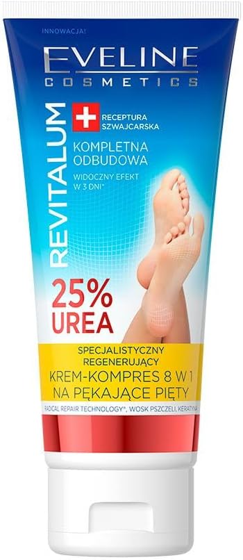 Eveline Cosmetics Revitalum 8-in-1 Heel Repair Cream with 25% Urea, 75ml