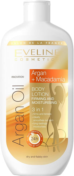 Eveline Argan Oil 3-in-1 firming and moisturising body balm 350ml bottle