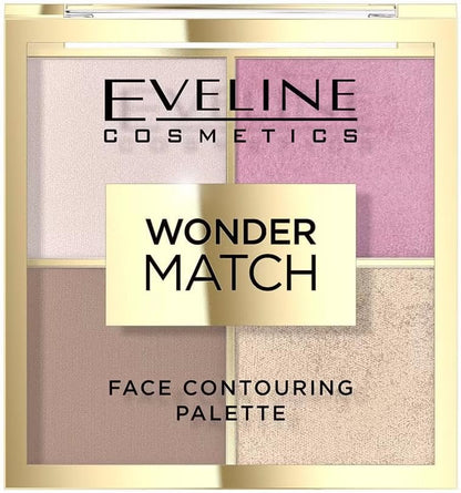 Eveline Wonder Match 4-in-1 face contouring palette shade 02, 53g