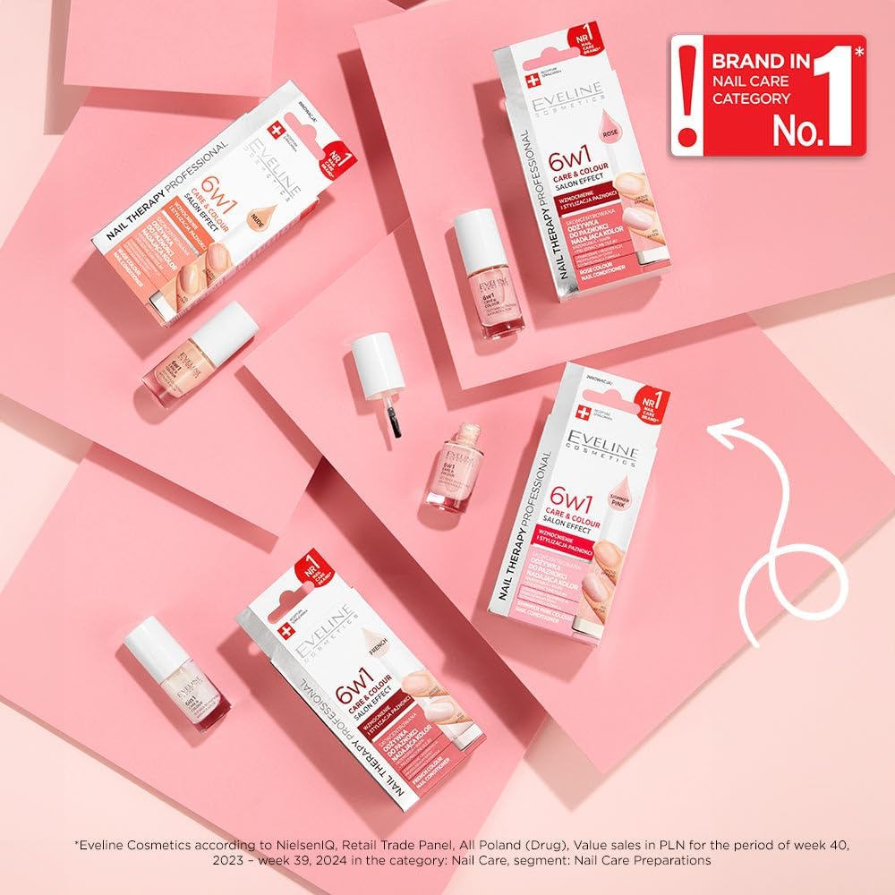 The Eveline Nail Therapy Professional 6-in-1 Care & Colour range