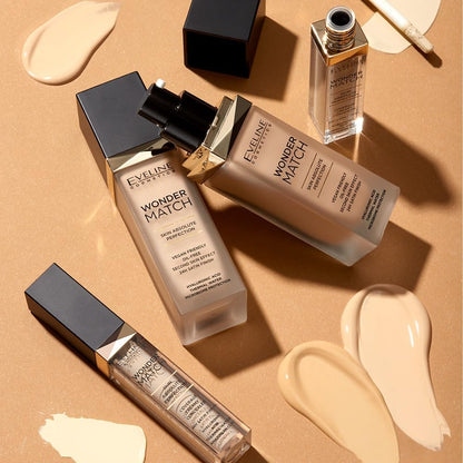 Eveline Wonder Match Luxury Adaptive Foundation – 05 Light Porcelain, 30ml – image 11