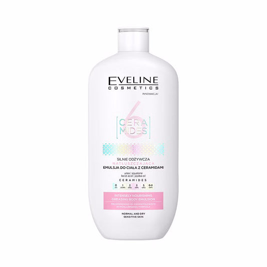 Eveline 6 Ceramides hypoallergenic nourishing body emulsion 350ml bottle