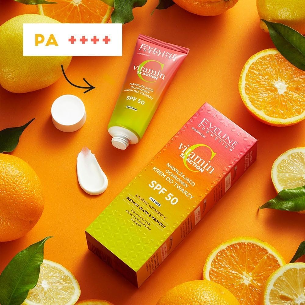 Eveline Vitamin C face cream SPF 50 - packaging detail