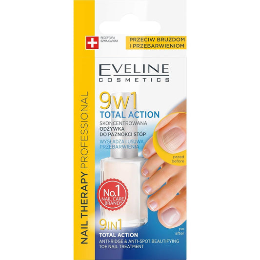 Eveline Nail Therapy Professional 9in1 Total Action Toe Nail Treatment 12ml