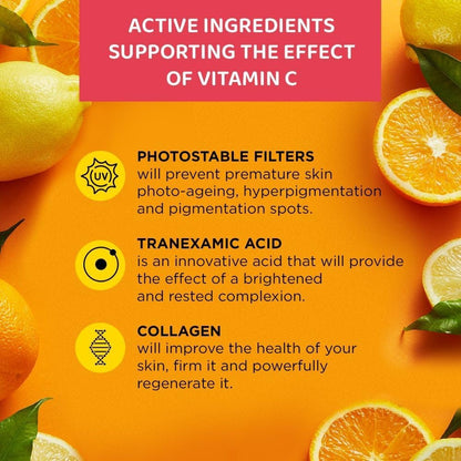 Eveline Cosmetics Vitamin C 3x Action Hydrating & Protective Face Cream SPF 50, 30ml
