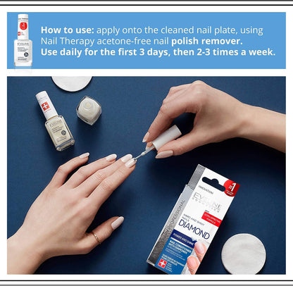 Eveline Diamond Nail Strengthener – Hard & Shiny Nails, 12ml