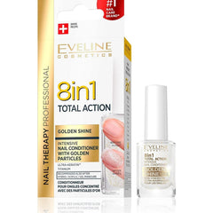 Eveline Total Action 8in1 Golden Shine Nail Conditioner, 12ml
