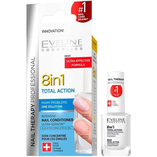 Eveline 8-in-1 Nail Strengthener, 12ml