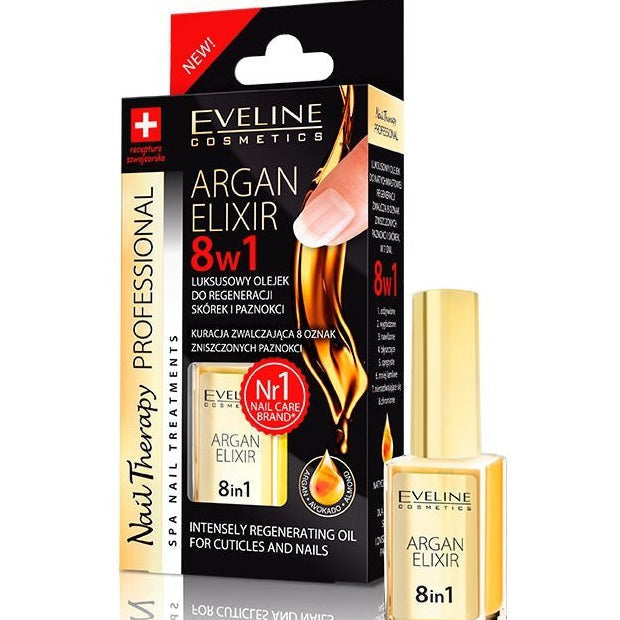Eveline Argan Elixir cuticle and nail oil, 12ml