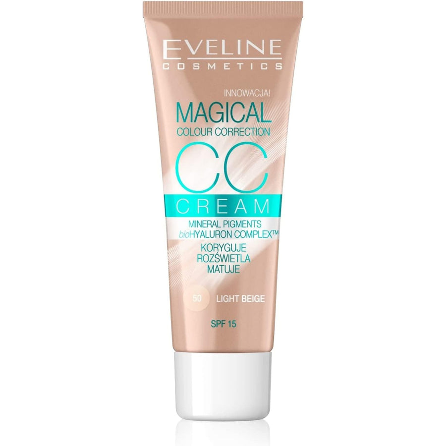 Eveline CC Cream SPF15 Light Beige 30ml – Hydrating Colour Correcting Cream