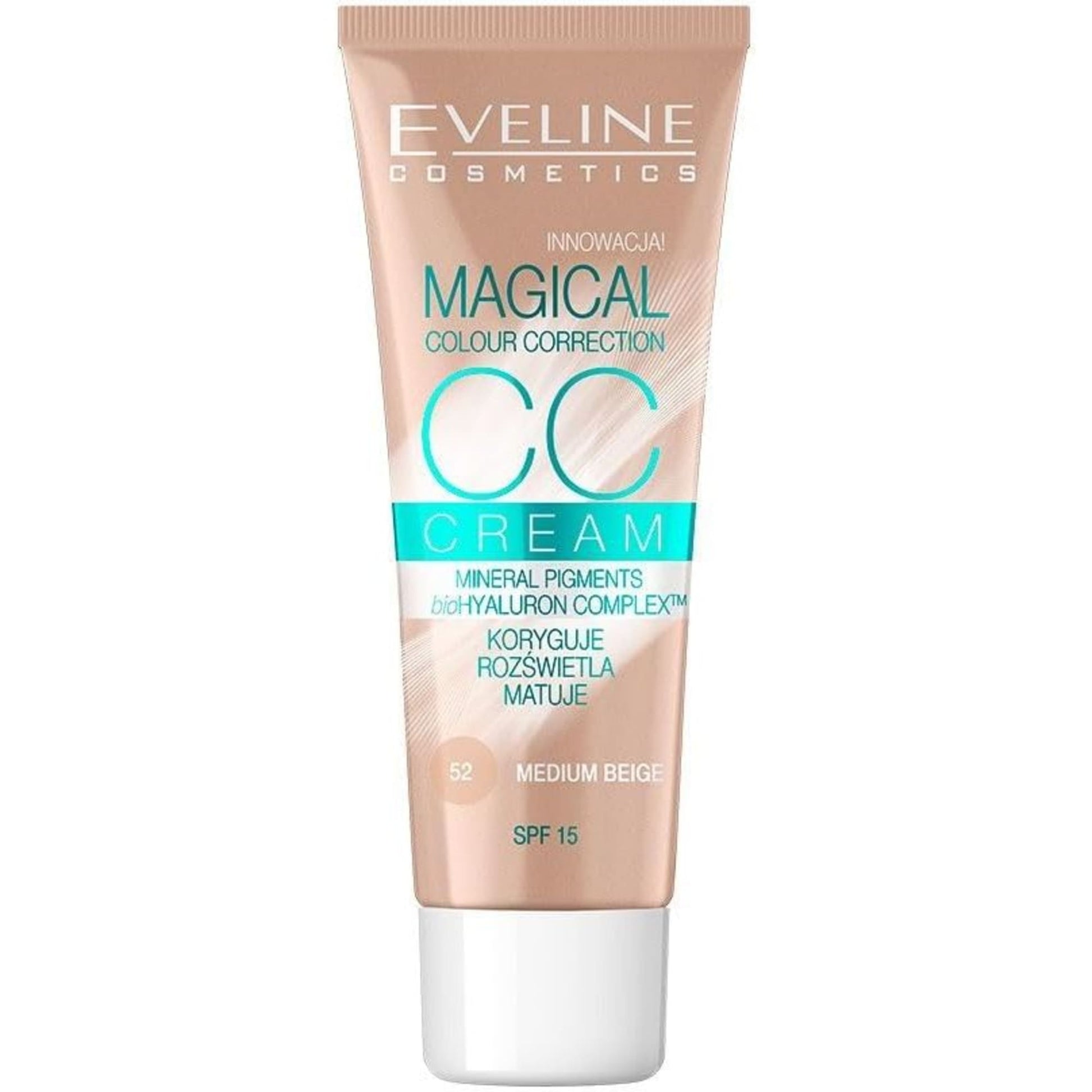 Eveline CC Foundation 52 Medium Beige 30ml