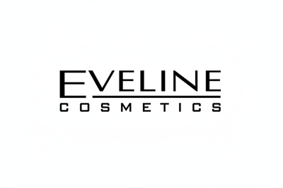 Eveline Cosmetics Logo - Bold Monochrome White Background