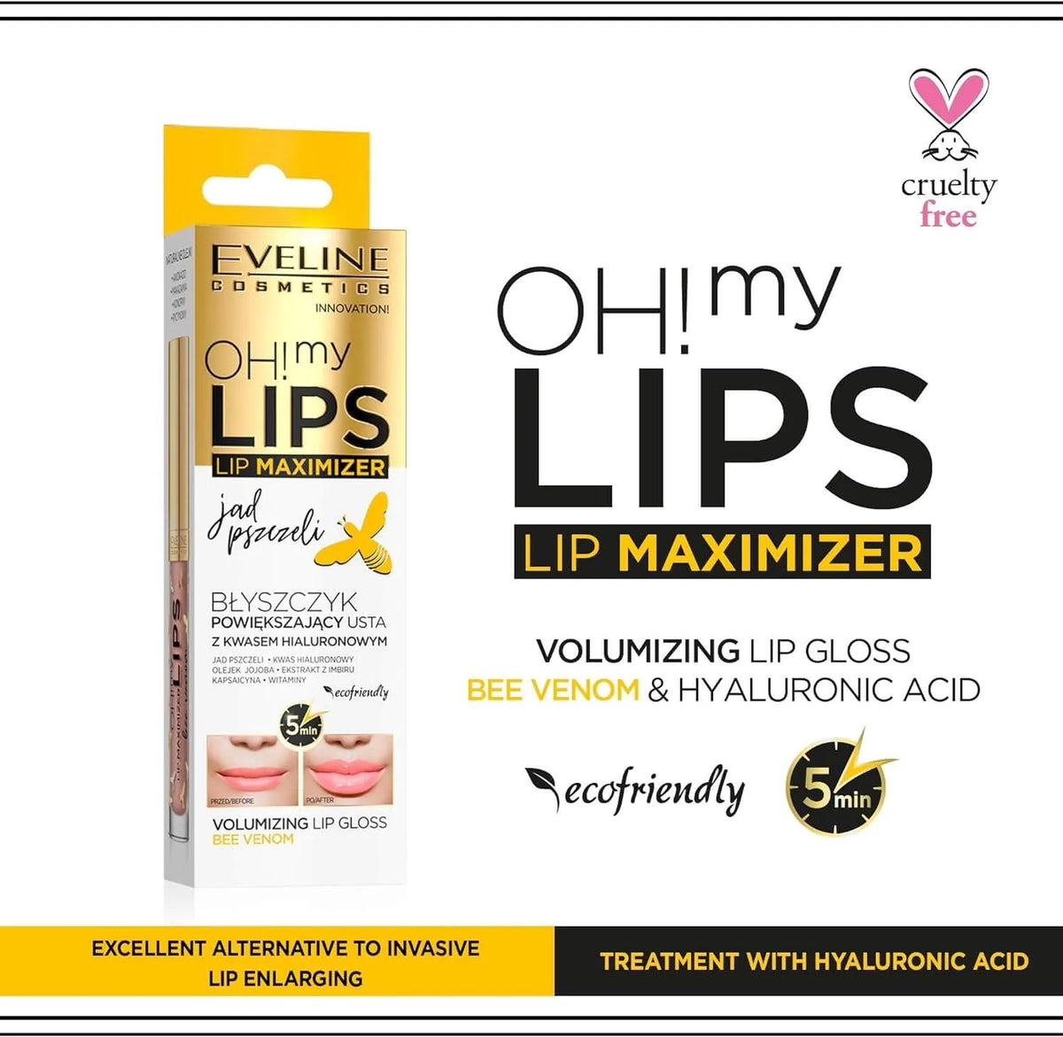 Eveline Oh My Lips Lip Maximiser Bee Venom, 4.5ml – image 3