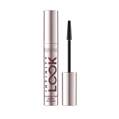 Eveline Infinity Look Volume & Care serum mascara 7ml, tube and brush