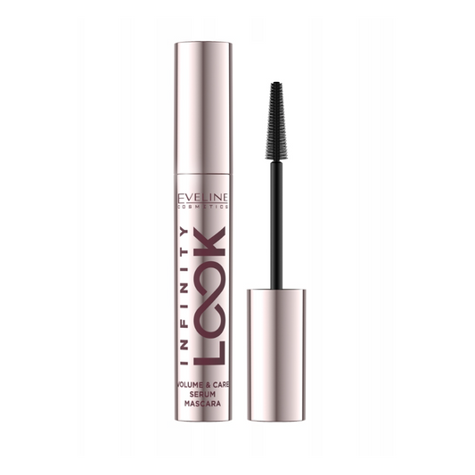 Eveline Infinity Look Volume & Care serum mascara 7ml, tube and brush