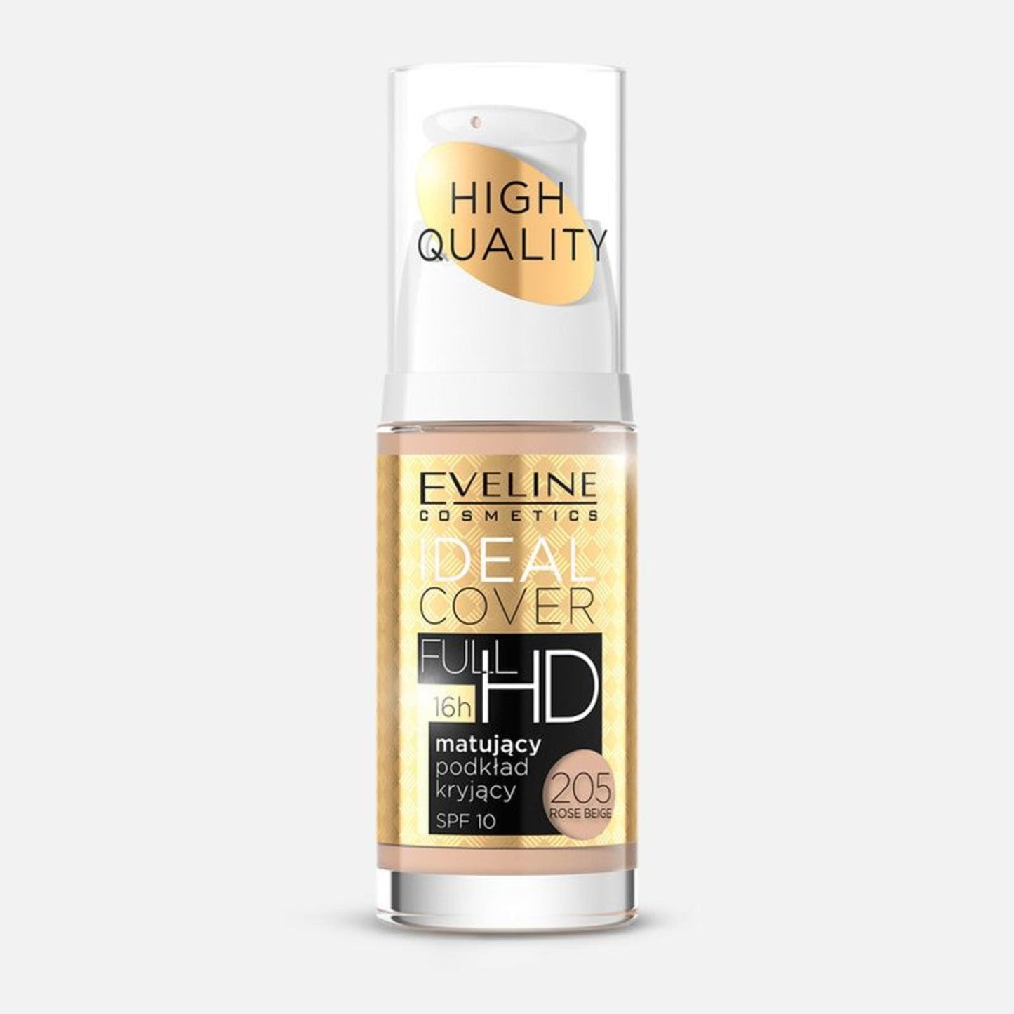 Eveline Cosmetics Full HD Rose Beige Finish Long-Wear Foundation – 205, 30ml