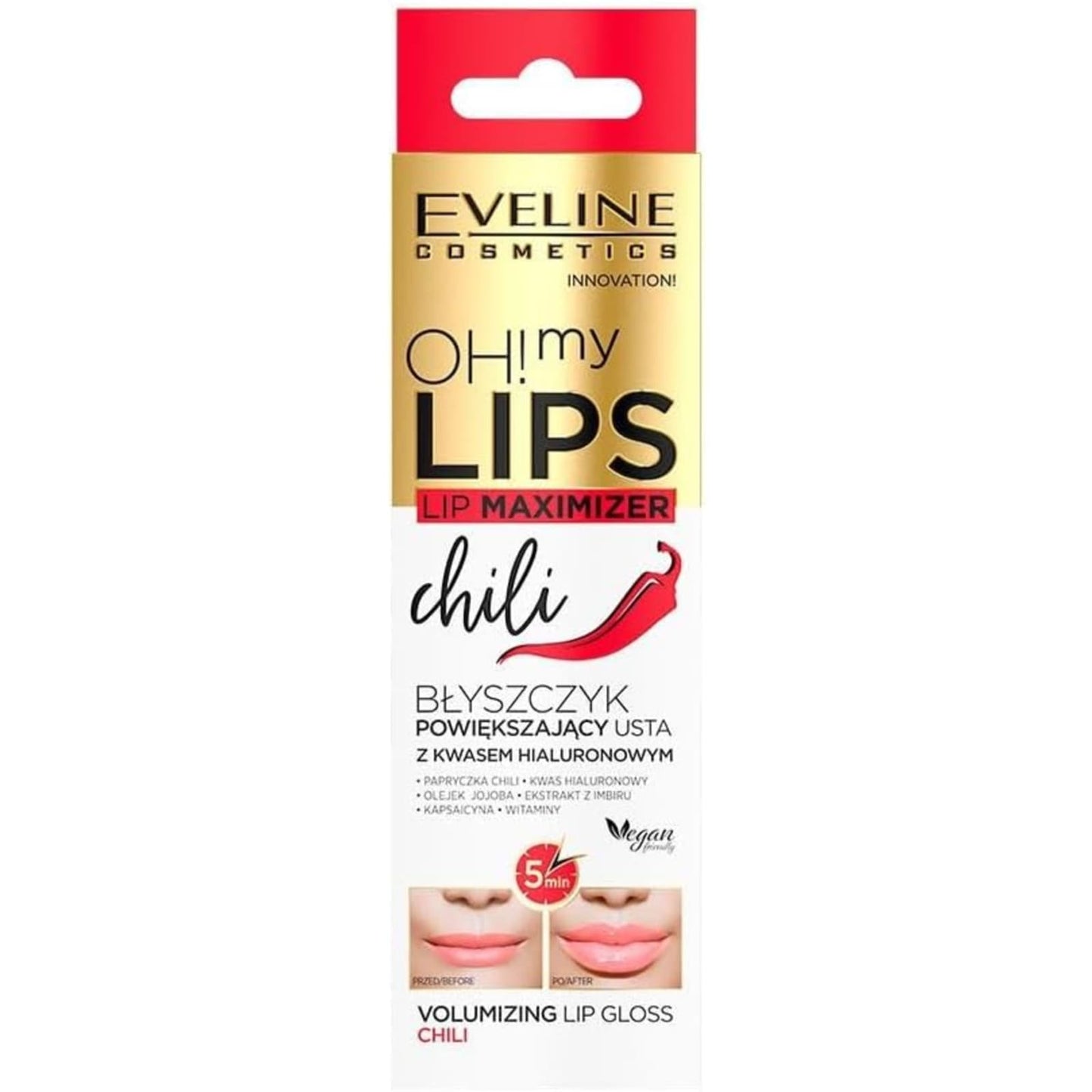 Eveline Lip Maximizer Plumping Gloss – Lip Filler Booster, Vegan