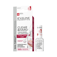 Eveline Nail Therapy Clear & Hard strengthening nail conditioner 12ml
