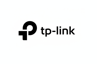 TP-Link Logo - Monochrome White Background